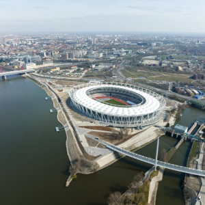 Osztószigeti gyalogoshíd (Robinson híd) gyártása és helyszíni szerelése, Budapest